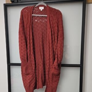 HEYSON COTTON COZY CARDIGAN. SZ 3X